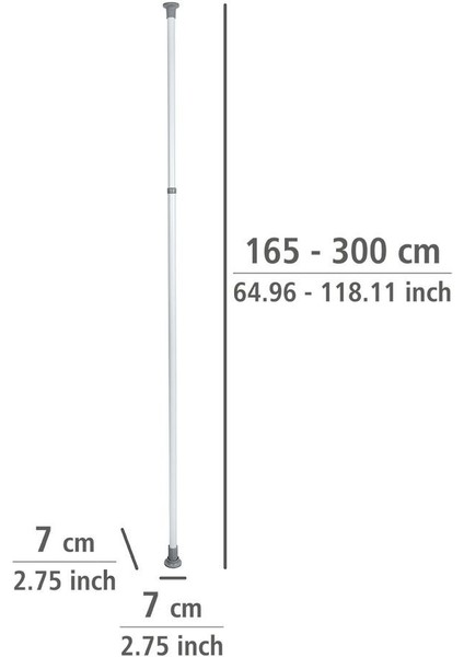 Teleskopik Askılık Direği – 165–300 cm Ayarlanabilir, Dayanıklı Metal Gövde modelleri