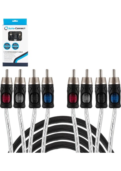 RCAL3554 Anfi Kablosu 4 Rca 4 Rca 5 Metre Bakır