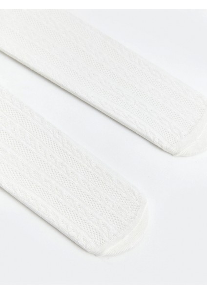 Lcw Baby Bej Basic Kız Bebek Külotlu Çorap 2'li modelleri