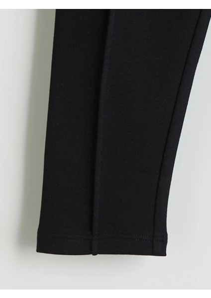 Lcw Kids Siyah Beli Lastikli Kız Çocuk Basic Tayt modelleri