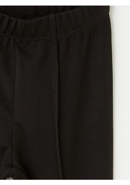 Lcw Kids Siyah Beli Lastikli Kız Çocuk Basic Tayt fırsatları