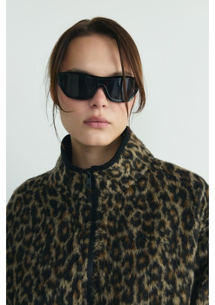 Kahverengi Leo Oversize Fermuarlı Ceket fiyatları