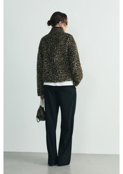 Kahverengi Leo Oversize Fermuarlı Ceket fırsatları