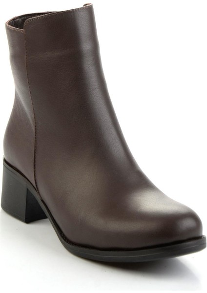 Kahve Hakiki Deri Kadın Bot & Bootie K02208022003 fiyatları