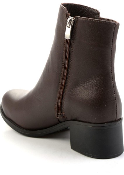 Kahve Hakiki Deri Kadın Bot & Bootie K02208022003 modelleri