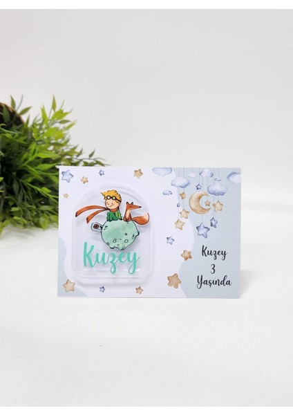 Isme Özel Kişiye Özel Küçük Prens Pleksi Doğum Günü Magnet Bebek Magnet Bebek Hediyelik 20 Adet