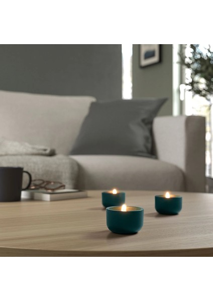 Hedervard Tealight Mumluk Koyu Turkuaz 3 cm fiyatları