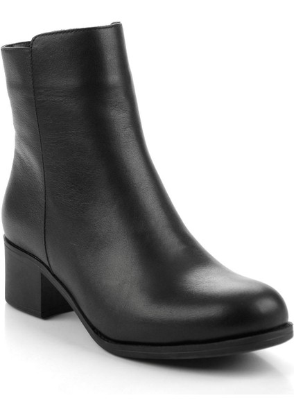 Siyah Hakiki Deri Kadın Bot & Bootie K02208022003 fiyatları