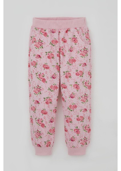 Kız Çocuk Eşofman Takım Çiçek Desenli 1.5-5 Yaş, Pembe modelleri