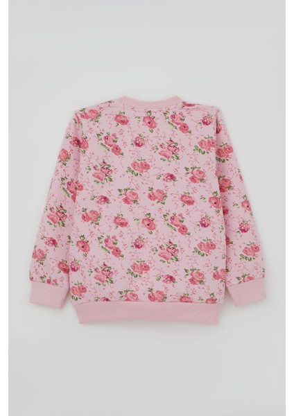 Kız Çocuk Eşofman Takım Çiçek Desenli 1.5-5 Yaş, Pembe fırsatları