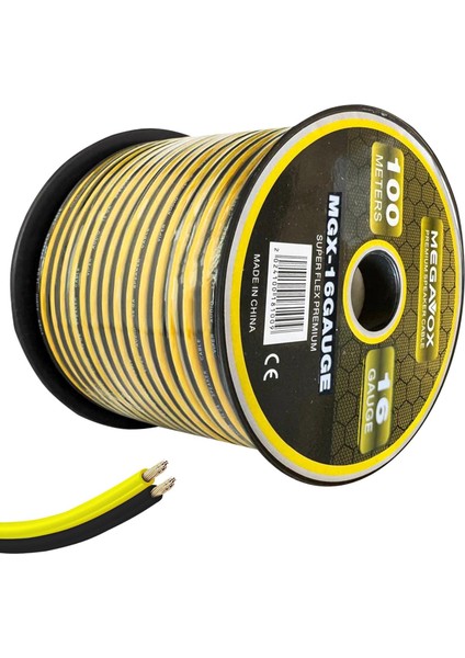 MGX-16GAUGE Hoparlör Kablosu Silikon 16GA 100 Metre