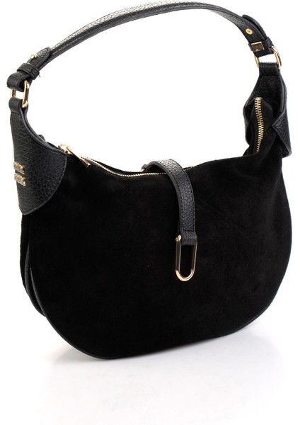 Siyah Hakiki Deri Kadın Omuz Çantası C06004011202 fiyatları