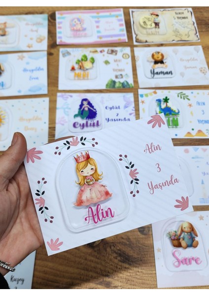 Isme Özel Kişiye Özel Prenses Pleksi Doğum Günü Magnet Bebek Magnet Bebek Hediyelik 20 Adet fiyatları