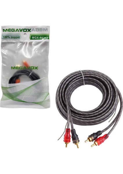 Mgx-Rca2 Anfi Kablosu 2 Rca 2 Rca Şaseli 2 Metre