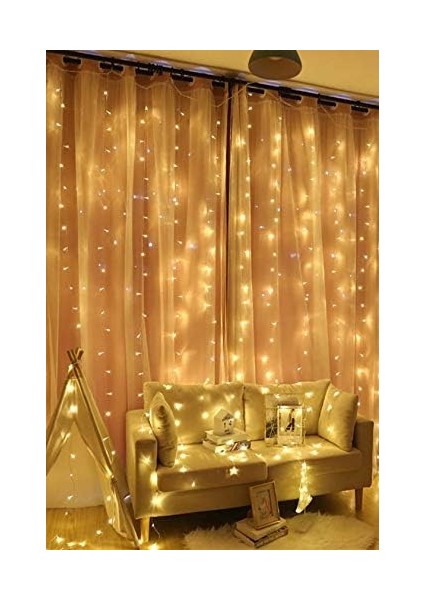 LED 3MX3M Günışığı 300 Adet LED 8 Fonksiyonlu USB 10 Sarkıt fiyatları