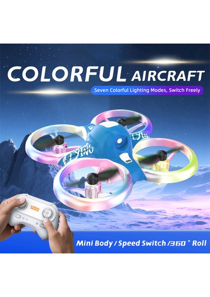 Drone GD66 Uzaktan Kumanda Oyuncak Renkli Işık ile Fırçalanmış Motor 2.4g 360 ° Dublör Rc Drone indirimleri