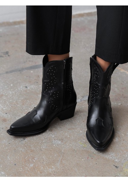 Vulya Siyah Hakiki Deri Kadın Bot fırsatları