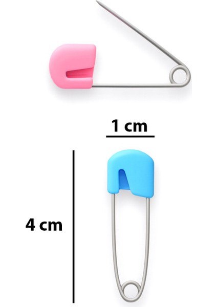 Plastik Başlı Çengelli Iğne Renkli 10'lu 4 cm fiyatları