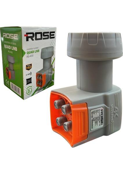 RG-400 4lü Lnb (Quad) 0.1db Full Hd