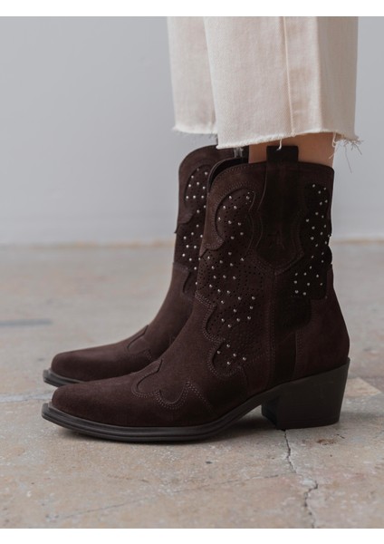 Vulya Kahve Süet Hakiki Deri Kadın Bot fiyatları