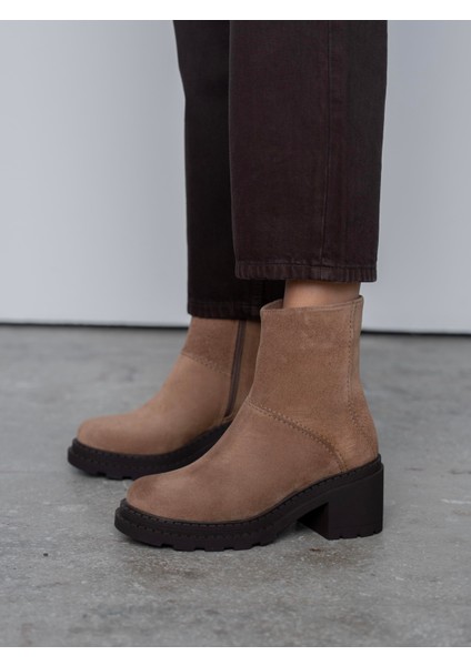Muno Camel Süet Hakiki Süet Kadın Bot fırsatları