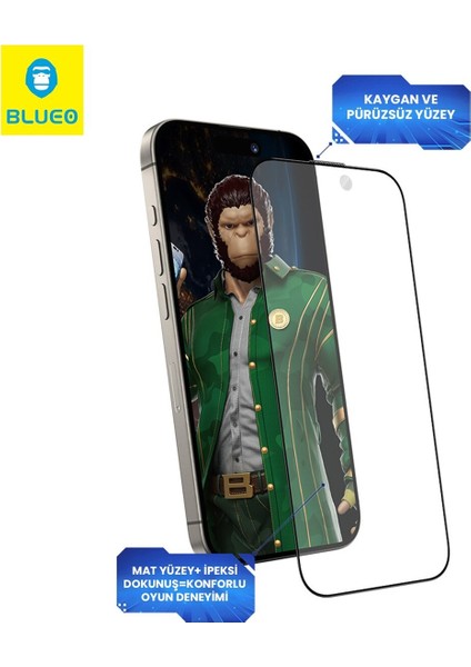 Anti-Glare iPhone 17 Pro Uyumlu Net Görüş Pro Gamer Oyuncu Hızlı Tepkime Mat Cam Ekran Koruyucu modelleri