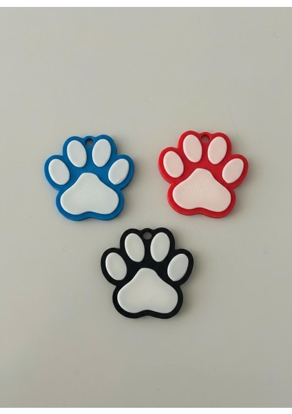 Akıllı Nfc Kedi Kimlik Anahtarlığı-Pati Şekilli, Temassız Bilgi Paylaşımı (Siyah) modelleri