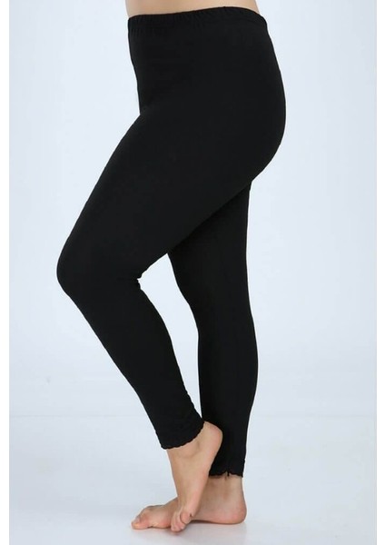 Pamuklu Uzun Paçaları Dantelli Ağlı Büyük Beden Kadın Tayt fiyatları