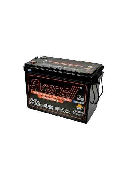 12.8V(12 Volt) 230 Ah Amper Lifepo4 Lityum Demir Fosfat 2944 Wh Akü Bluetooth IP65 Karavan Akü modelleri