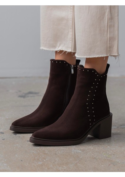 Hera Kahve Süet Hakiki Deri Kadın Bot fiyatları