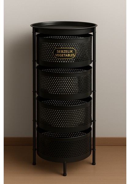 4 Bölmeli Patates ve Soğan Sepeti Patateslik Soğanlık Sebzelik Paslanmaz Metal Dekoratif Düzenleyici fiyatları