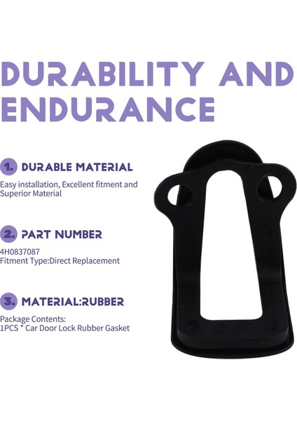 Araba Kapısı Kilidi Kauçuk Conta Tampon Conta Conta 4H0837087 (Yurt Dışından) indirimleri