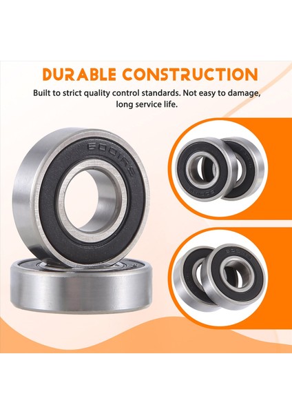 6001RS Derin Oluk Topu 28 x 12 x 8 mm 10 Adet, Gümüş ve Siyah (Yurt Dışından) indirimleri