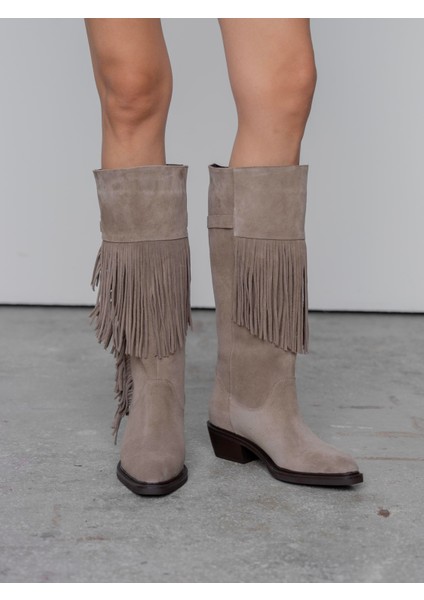 Zylo Vizon Süet Hakiki Deri Kadın Çizme modelleri