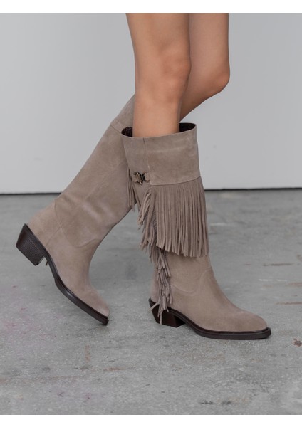 Zylo Vizon Süet Hakiki Deri Kadın Çizme fırsatları