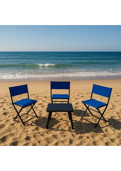 3'lü Katlanabilir Bahçe Piknik Balıkçı Kamp Seti fırsatları