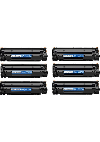 78A-CE278A Çipli Muadil Toner Hp Laserjet Pro P1606DN,P1609 Yazıcı Uyumlu 6 Adet