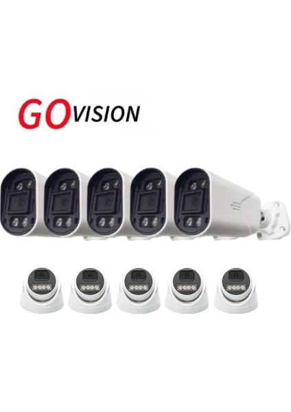 Go Vision 10 Adet 2mp Ahd Güvenlik Kamerası – Full Hd, Gece Görüşlü