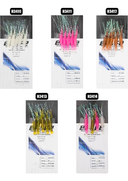 5\'li Karides Çapari 4cm Suni Yem