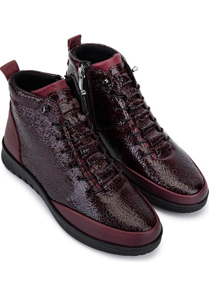 Kadın Hakiki Deri Bordo Bot 1053 3762 Bn Bot SK25-26 Bordo Dr/kır Rgn fiyatları