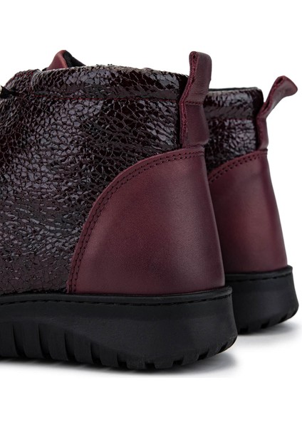 Kadın Hakiki Deri Bordo Bot 1053 3762 Bn Bot SK25-26 Bordo Dr/kır Rgn indirimleri