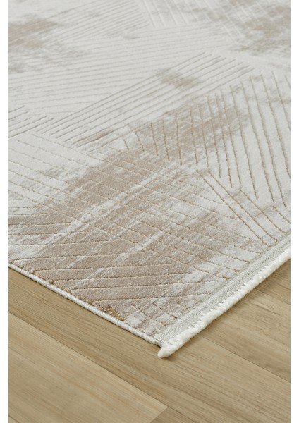 Diva Bej Halı Akrilik Halı Yumuşak Dokulu Salon Oturma Odası Yatak Odası Halısı 0274 indirimleri