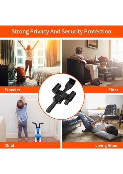 Taşınabilir Kapı Kilidi Ağır Hareketli Ev Güvenlik Kapı Kilidi Ek Güvenlik ve Gizlilik Için Seyahat Kilit Kilitleri 2 Paket (Yurt Dışından) fiyatları