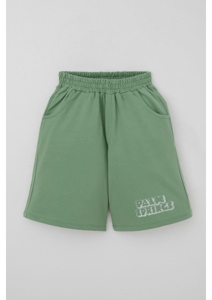 Erkek Çocuk Şortlu Takım Tatil Temalı Palmiye Ağacı Baskılı 5-9 Yaş, Beyaz modelleri