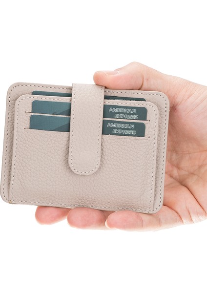 Çok Bölmeli Slim Deri Kartlık BLW019 Erc3 Bej
