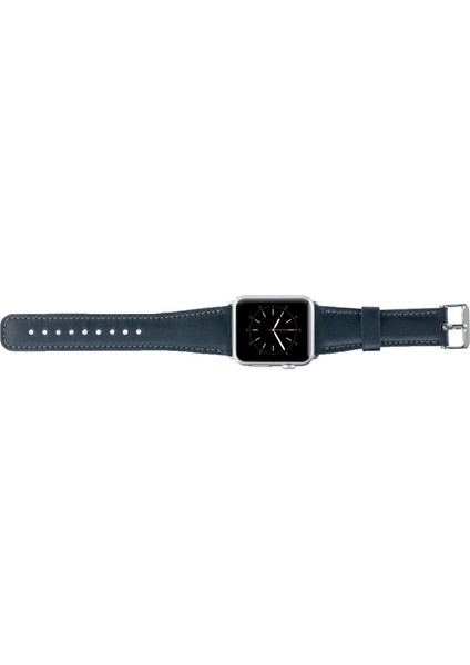 Apple Watch Uyumlu Deri Kordon 38-40-41MM Snb Lacivert indirimleri