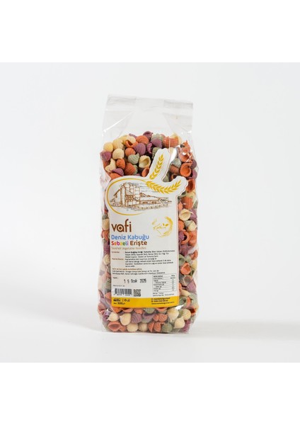 Ev Yapımı Deniz Kabuğu Sebzeli Erişte 500 gr Mg