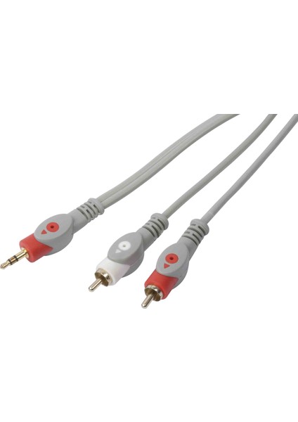 1 Metre 3,5 mm (1stereo + 2kulaklık Çıkışlı) Aux Kablo fırsatları