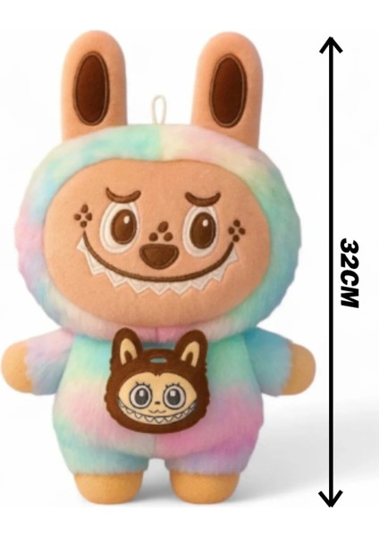 Labubu Özel Seri Gökkuşağı 32 cm – Renkli & Koleksiyonluk Oyuncak fırsatları