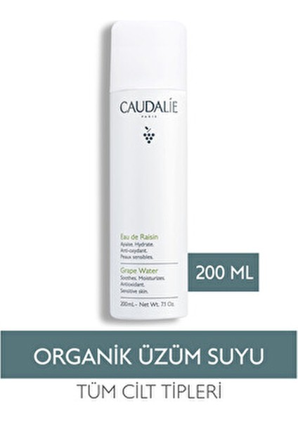 Grape Water Organik Üzüm Suyu Ferahlatıcı Etki 200 ml Tüm Cilt Tipleri İçin fiyatları